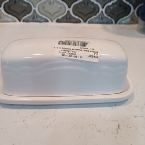 NWT Pfaltzgraff  White Butter Dish